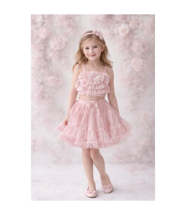 Angels Face ROSETTA SPARKLE TULLE TOP SWEET BLUSH + PIXIE SPARKLE TUTU SWEET BLUSH