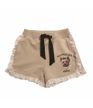 Monnalisa SHORT CON SANGALLO FELPA 19G410_7031_0002