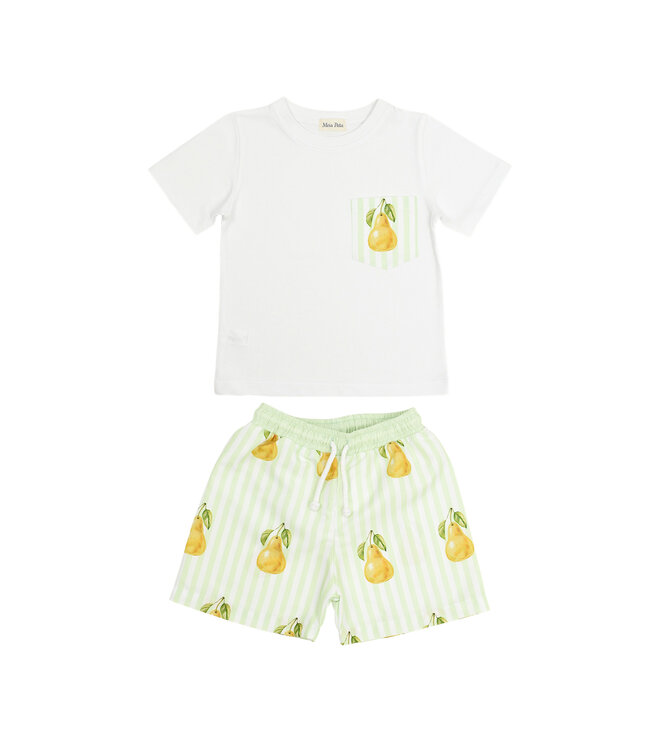 Meia Pata BOY T-SHIRT + TRUNKS Pears