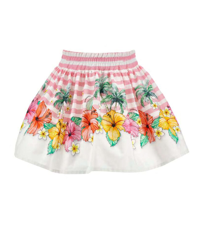 Monnalisa TOP + GONNA POPELINE ST.HIBISCUS 11H310_8656_0099