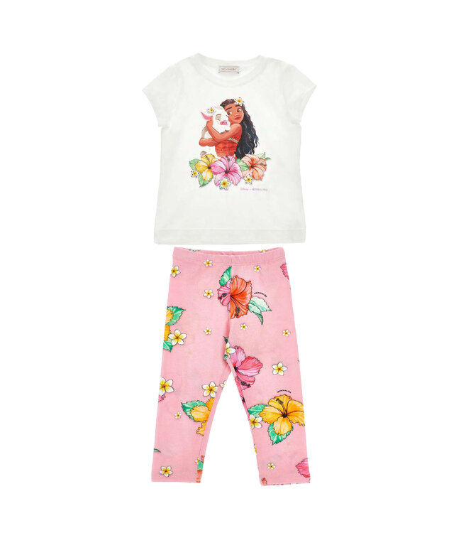Monnalisa REGULAR TEE + LEGGINGS JERSEY DI COT 11H632_8201_0099