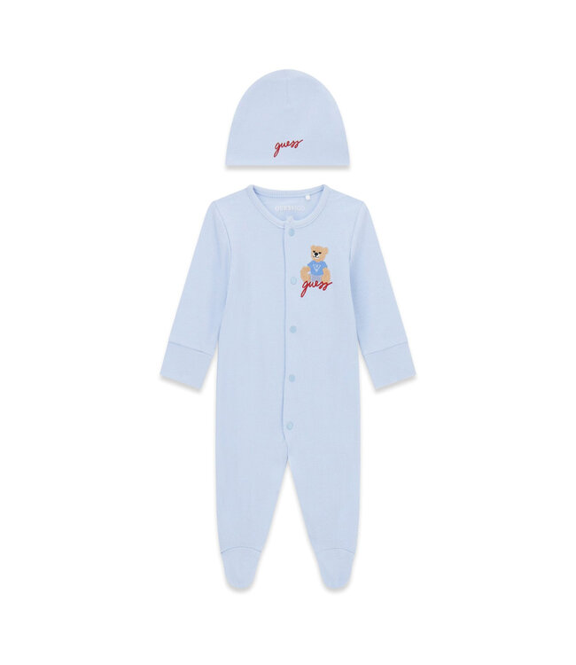 Guess SET STR RIB OVERALL + HAT H6YG10_K4136_G7N1