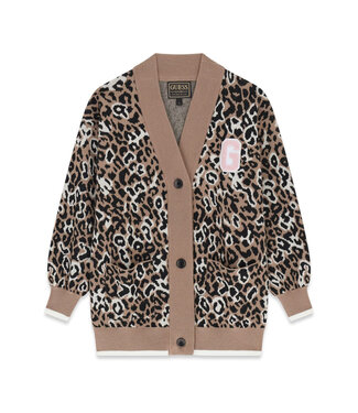 Guess LS LEOPARD CARDIGAN J6YR02_Z0831_PMN4