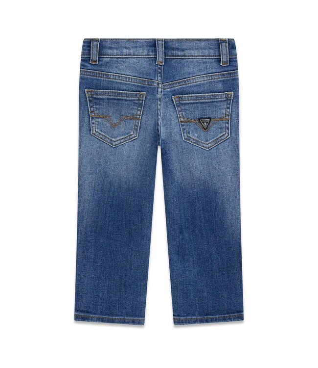 Guess SLIM COMFORT DENIM PANTS W/DAM N6YA03_D1265_BNRT