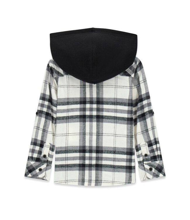Guess FLANNEL HOODED ADJUSTABLE LS S N6YH01_W2737_LM0A