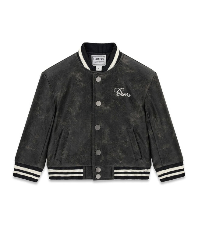 Guess PU PADDED LS BOMBER JACKET N6YL04_W2663_JBLK