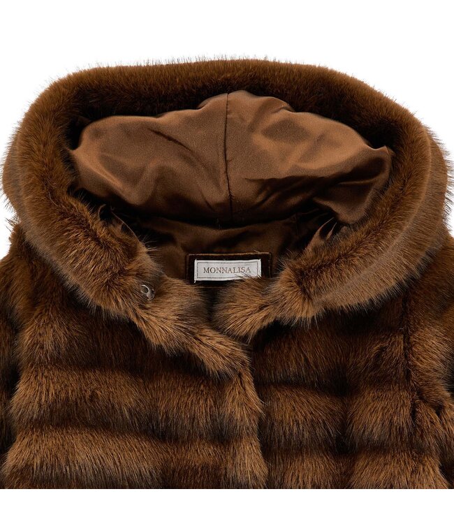 Monnalisa PELLICCIA HOODIE PELUCHE 17H101_8033_0006
