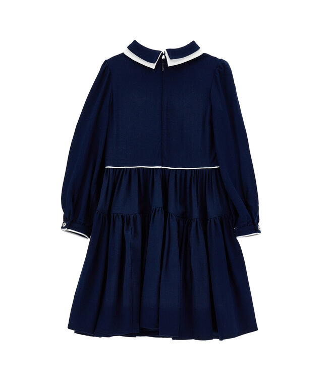Monnalisa ABITO CON CONTRASTI TWILL 18HAHA_8114_056S