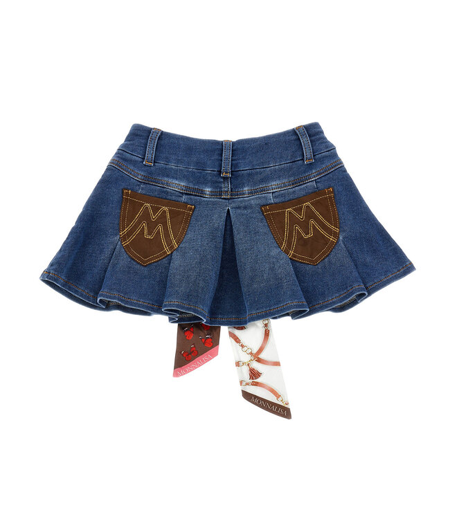 Monnalisa MINI GONNA SELLERIA DENIM 19H700_8042_0055