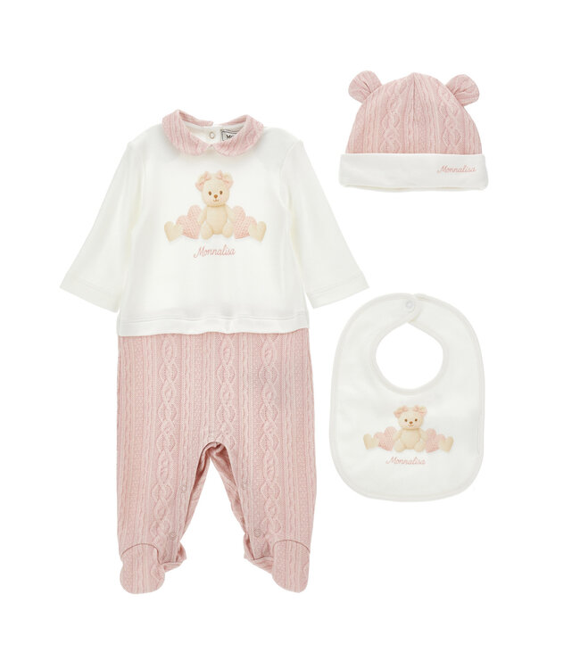 Monnalisa SET TUTINA+ BAVAGLIO+ CUF 35H506_8001_0191