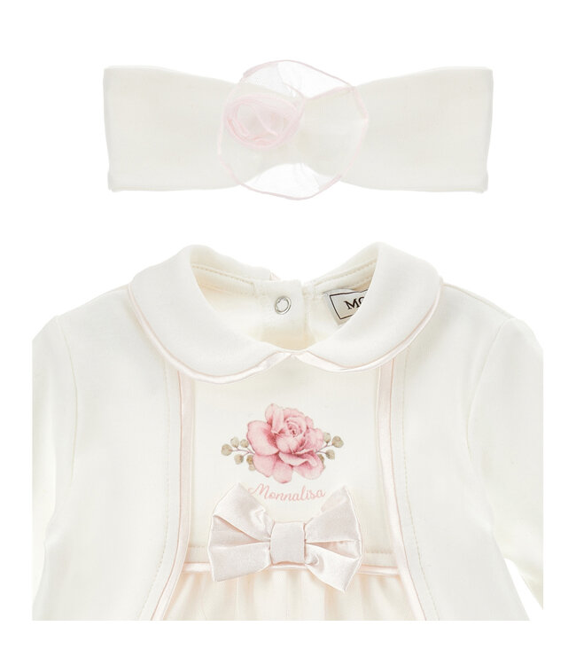 Monnalisa COMPLETO TOP CON ROSA E P 35H511_8000_0191