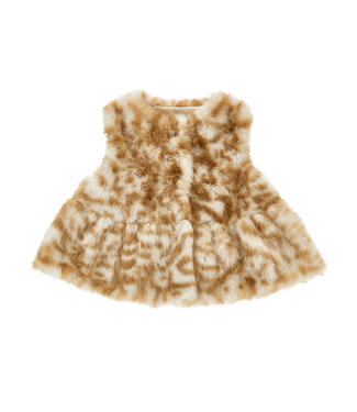 Monnalisa GILET IN PELLICCIA SPOTTE 39H103_8035_0080
