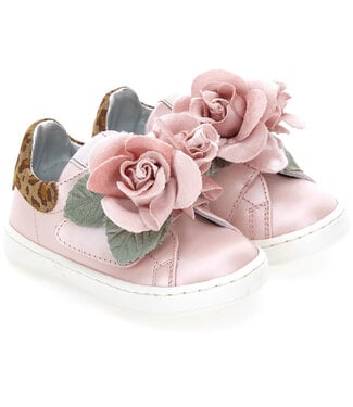Monnalisa SNEAKERS ROSES PELLE PERL 83H001_8777_0194