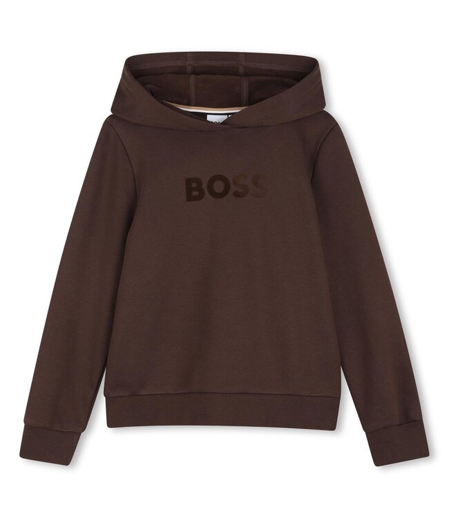 BOSS SWEATER-SHIRT MET KAP + JOGGINGBROEK J53400/343