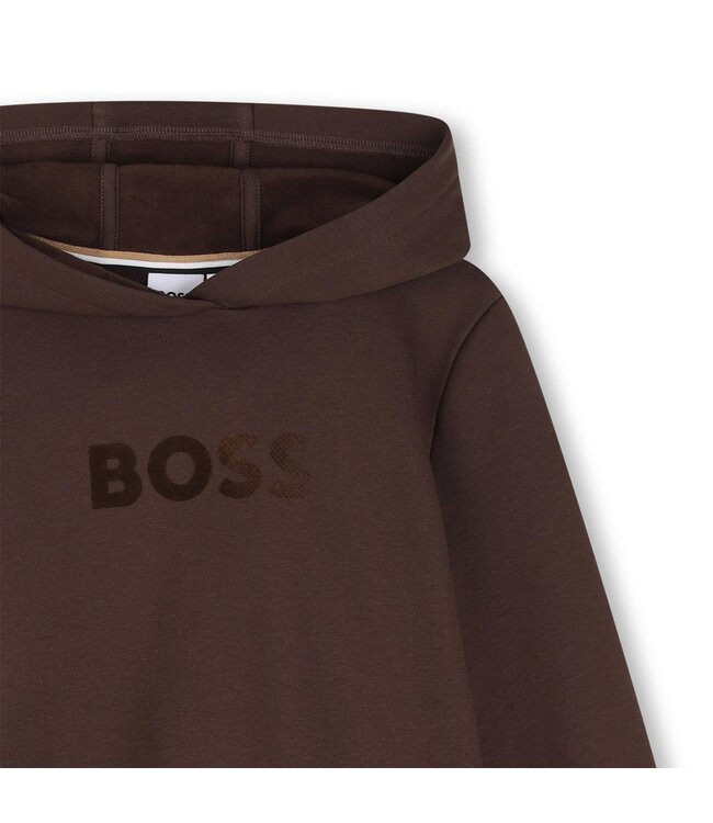 BOSS SWEATER-SHIRT MET KAP + JOGGINGBROEK J53400/343