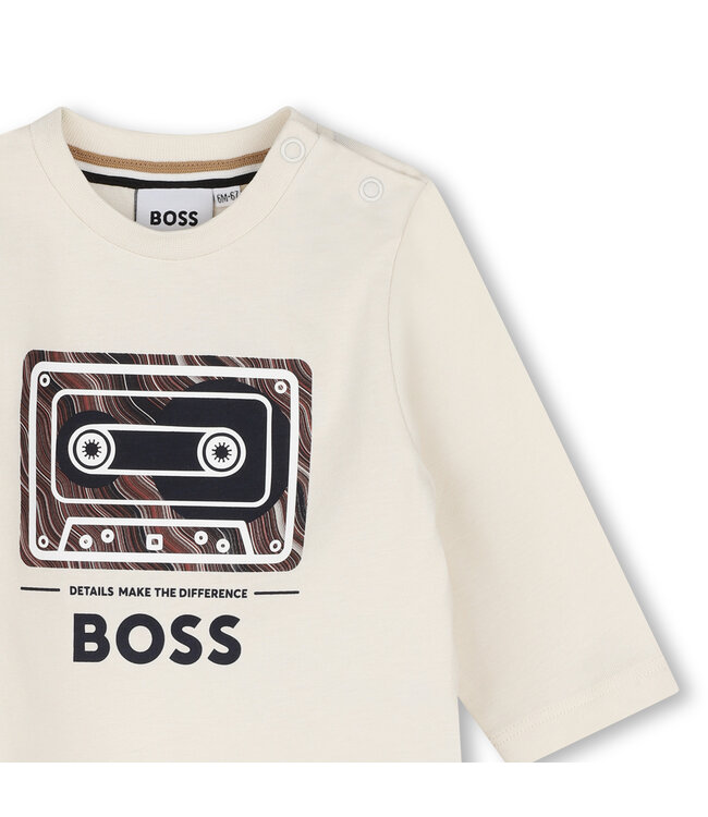 BOSS T-SHIRT LANGE MOUWEN J53503/120