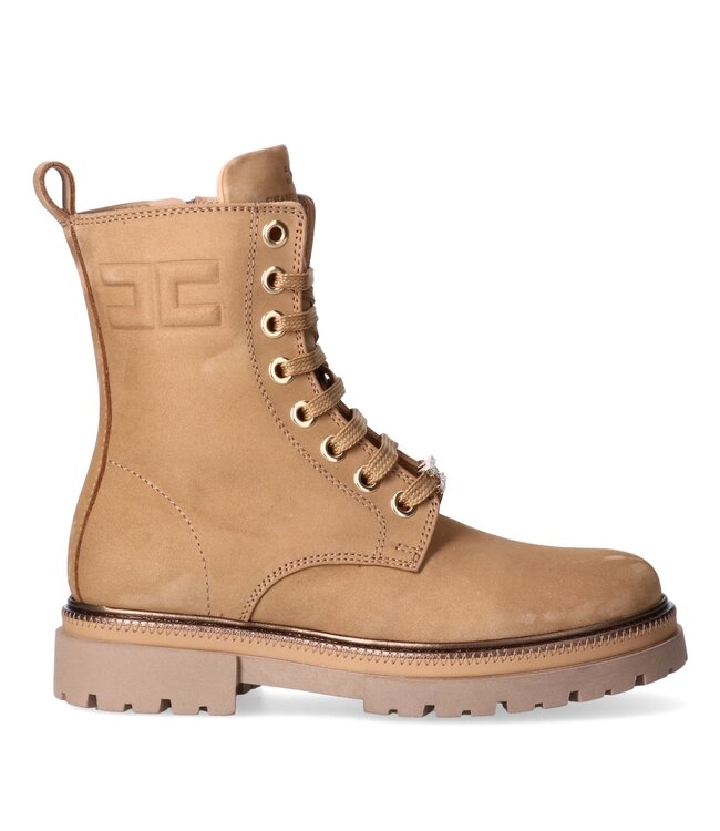LACE-UP BOOTIE CAMEL F4A5-E0705-0124C031