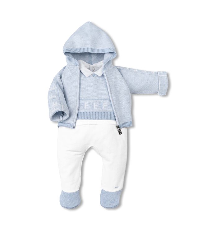 First Knitted sweat romper First Signature 6323120_0167