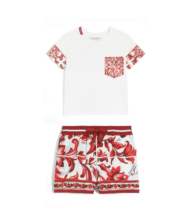 Dolce & Gabbana T-Shirt baby + Bermudas L4JTKH_G7P5D_W0111