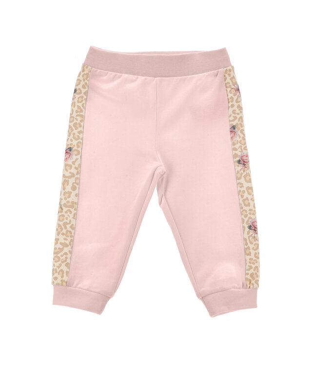Monnalisa FELPA APERTA FIOCCO E ROS + PANTALONI 39H801_8006_094F