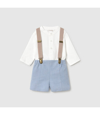 Mayoral Shorts with suspender set 2266_020