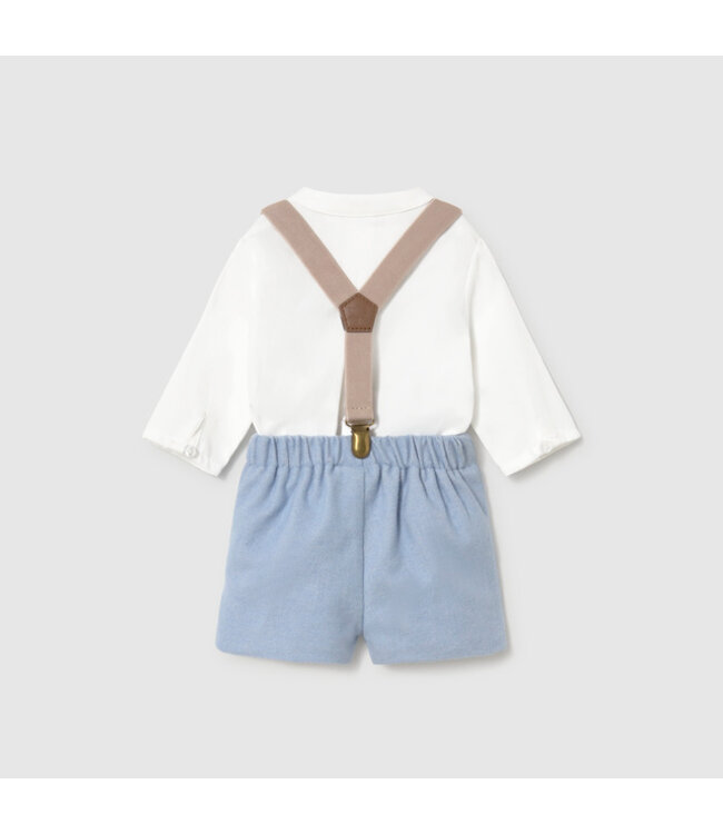 Mayoral Shorts with suspender set 2266_020