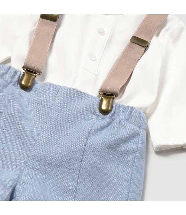 Mayoral Shorts with suspender set 2266_020