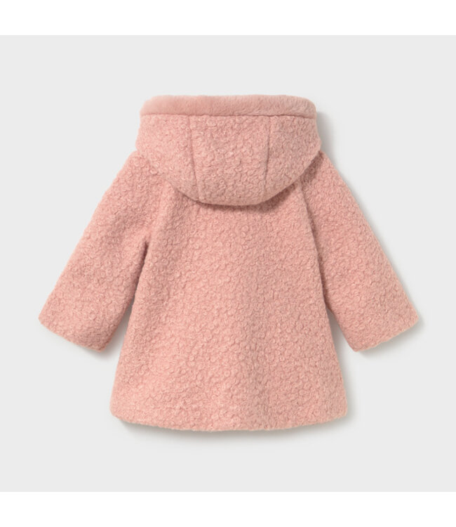Mayoral Hooded boucle coat 2436_081