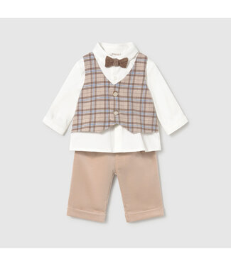 Mayoral Vest shirt pants set 2524_089