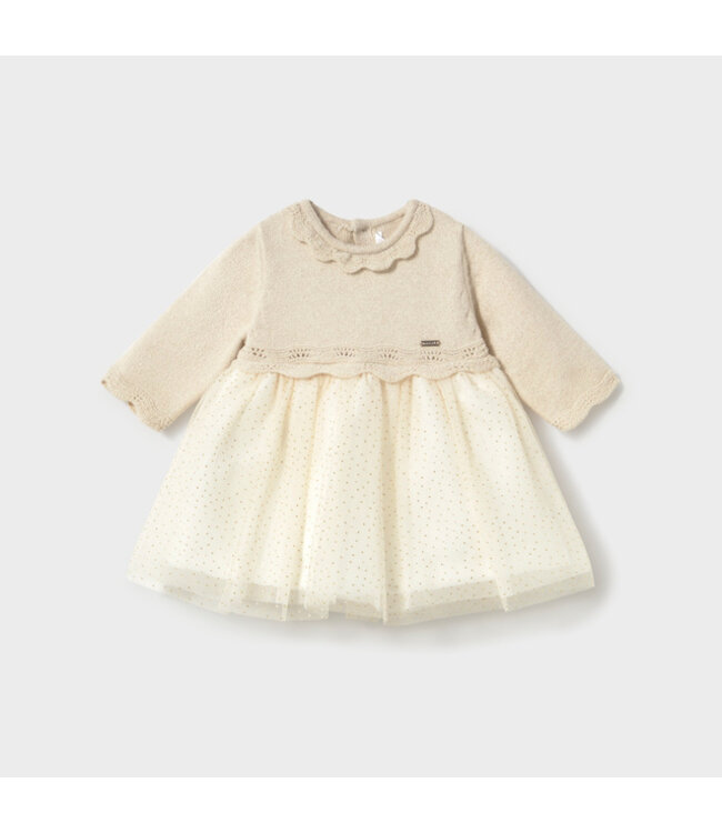 Mayoral Tricot/tull dress 2809_047