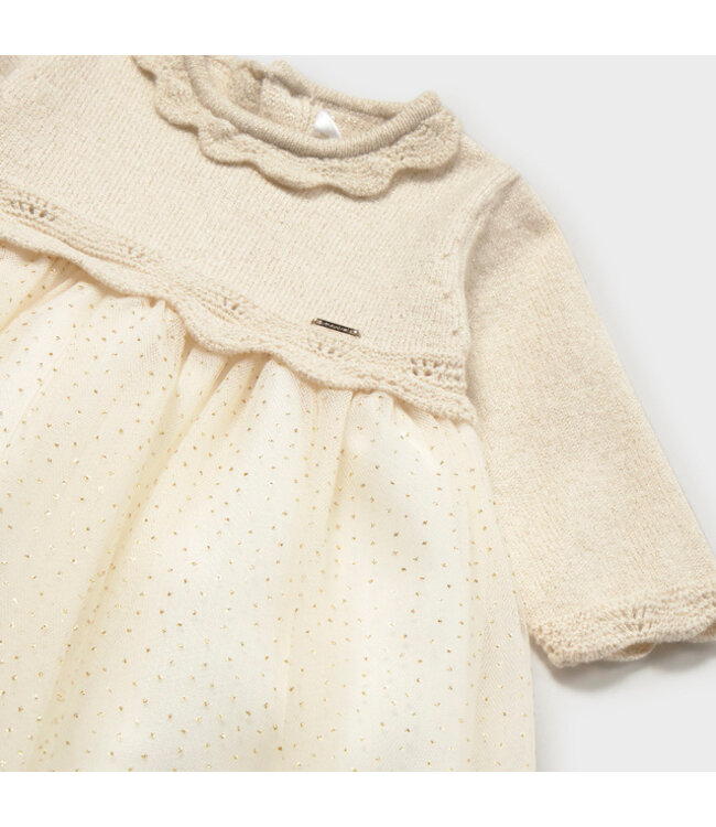 Mayoral Tricot/tull dress 2809_047