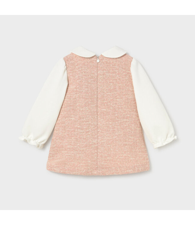 Mayoral Tweed-knit combined dress 2948_029