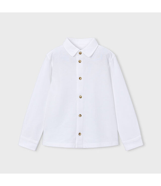 Mayoral Long-sleeve pique knit shirt 4145_091