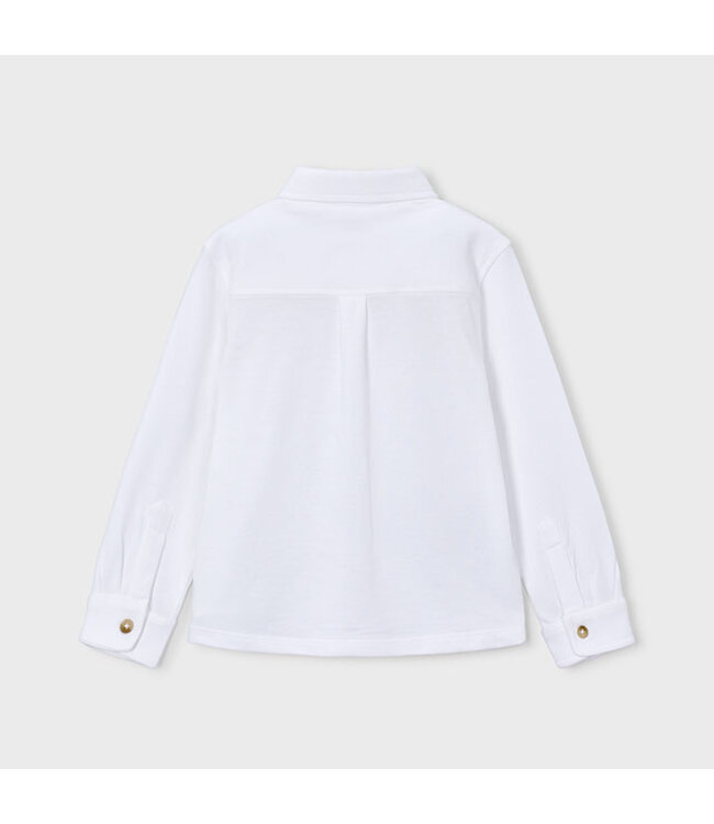 Mayoral Long-sleeve pique knit shirt 4145_091
