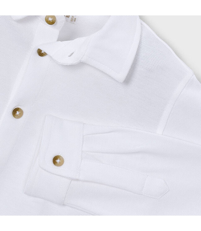 Mayoral Long-sleeve pique knit shirt 4145_091