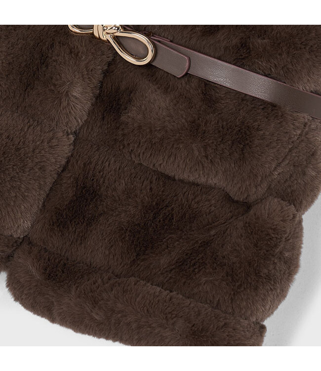Mayoral Fur vest with belt 4328_062