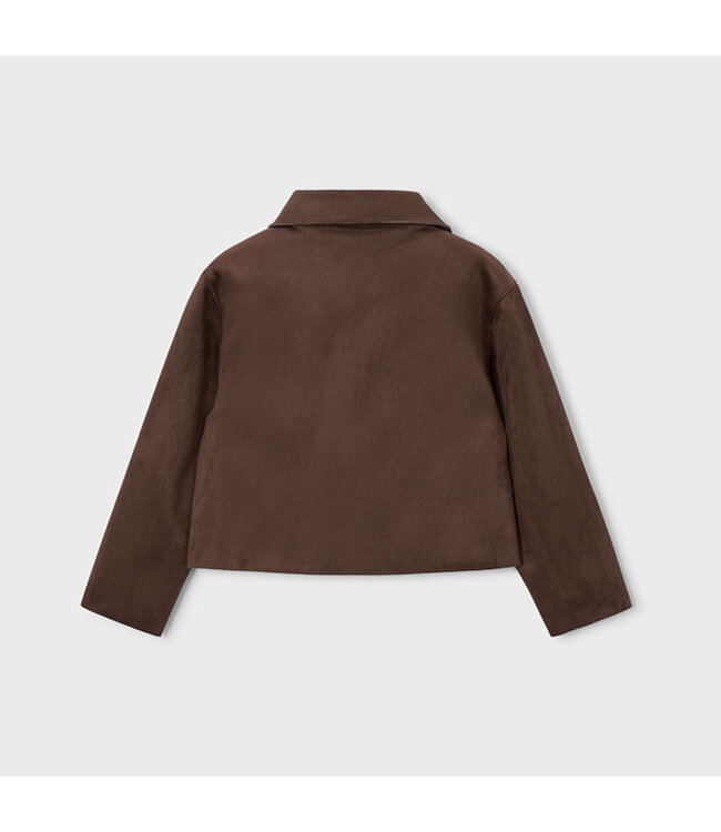 Mayoral Double-faced suede jacket + Faux-suede shorts 4409_090