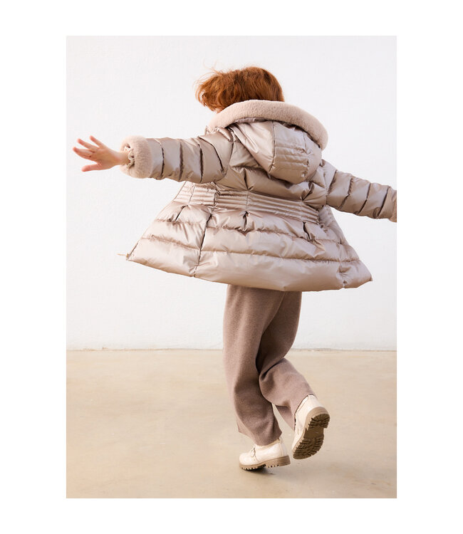 Mayoral Metallic fauxfur puffer jacke 4422_040