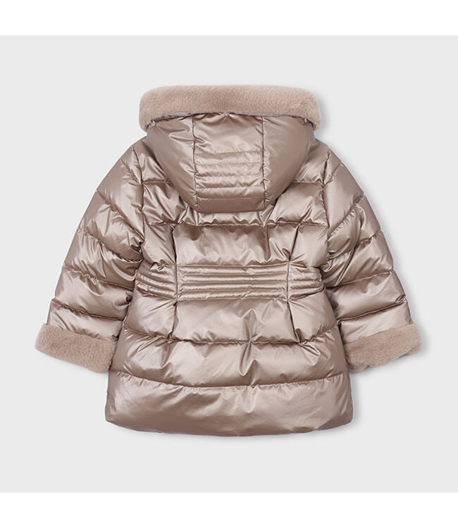 Mayoral Metallic fauxfur puffer jacke 4422_040