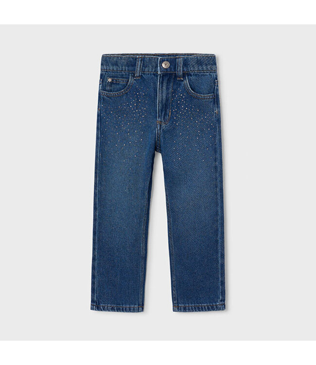 Mayoral Printed long denim pants 4520_035