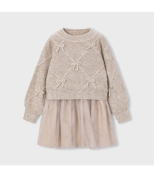 Mayoral Knit dress with bows 4927_037