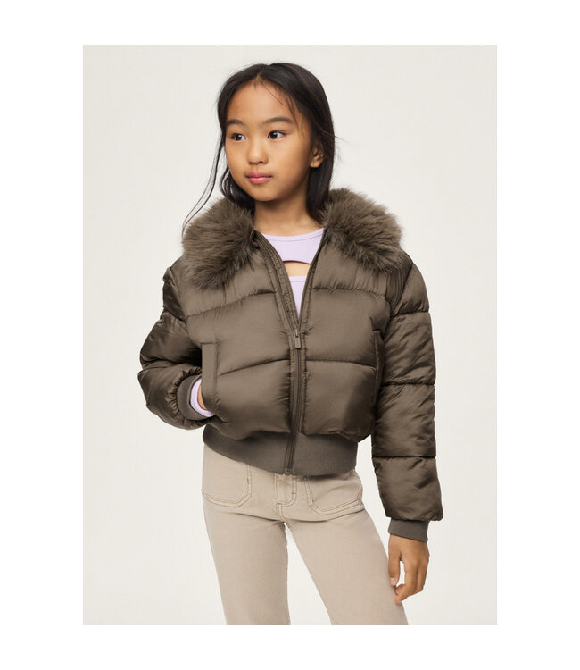 Mayoral Puffer jacket faux fur collar 7440_069