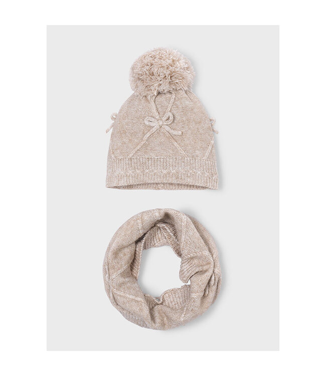 Mayoral Bow hat & scarf set 10304_037