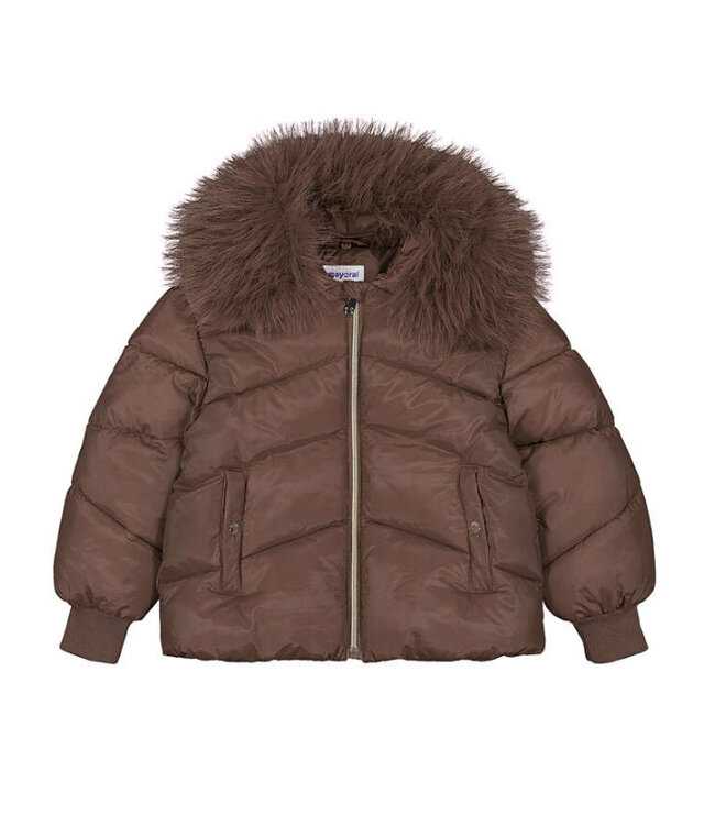 Mayoral Jacket with fur neck 4421_036