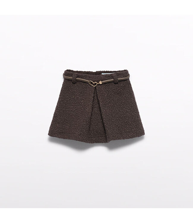 Abel & Lula Faux-shearling skirt 5526_007