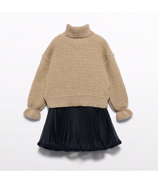 Abel & Lula Knit skirt set with chiffon 5543_003