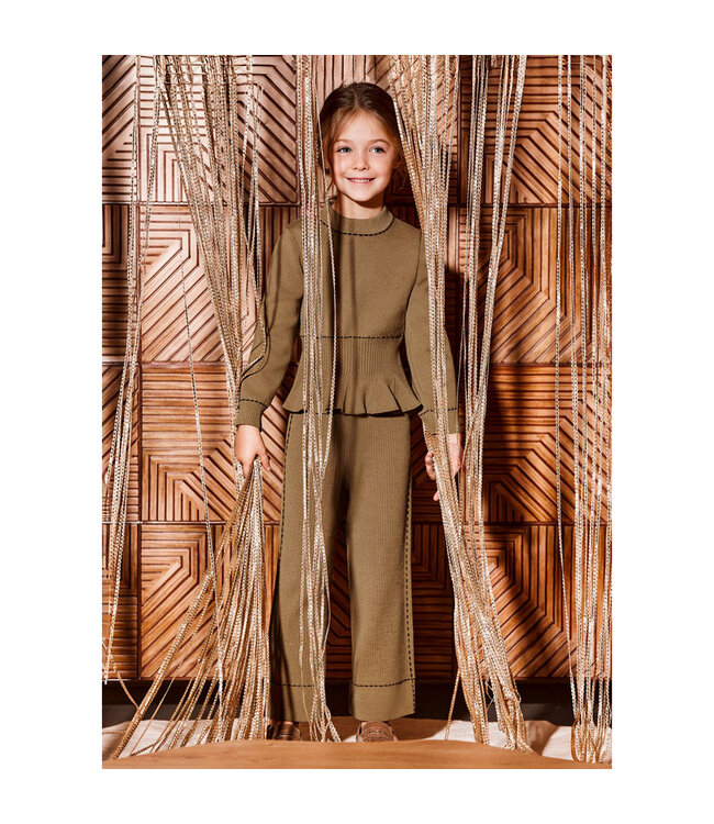 Abel & Lula Long knit trousers set 5769_008