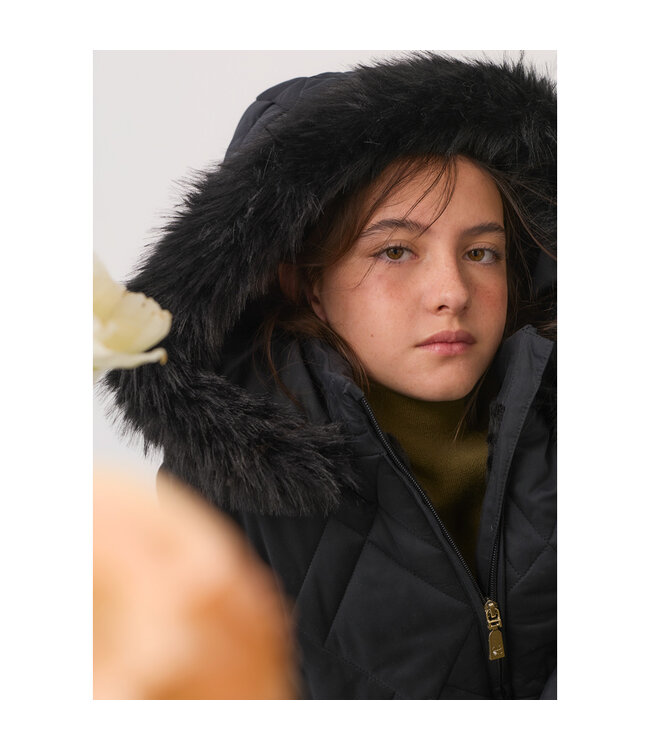 Abel & Lula Belted puffer jacket 5814_079