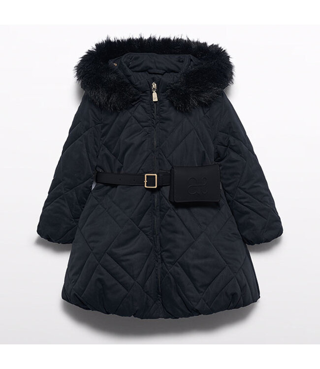 Abel & Lula Belted puffer jacket 5814_079