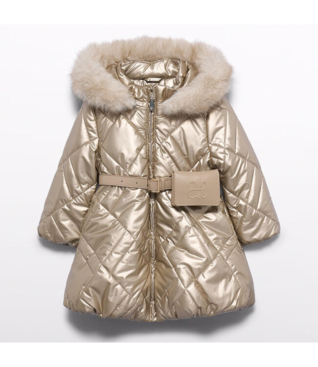 Abel & Lula Belted puffer jacket 5814_080